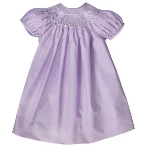 Sadie Lavender Bullion Rose English Smocked Bishop
