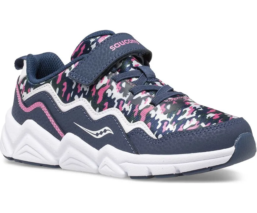 SAUCONY - Big Kid's Flash A/C 2.0 Sneaker, Purple Camo