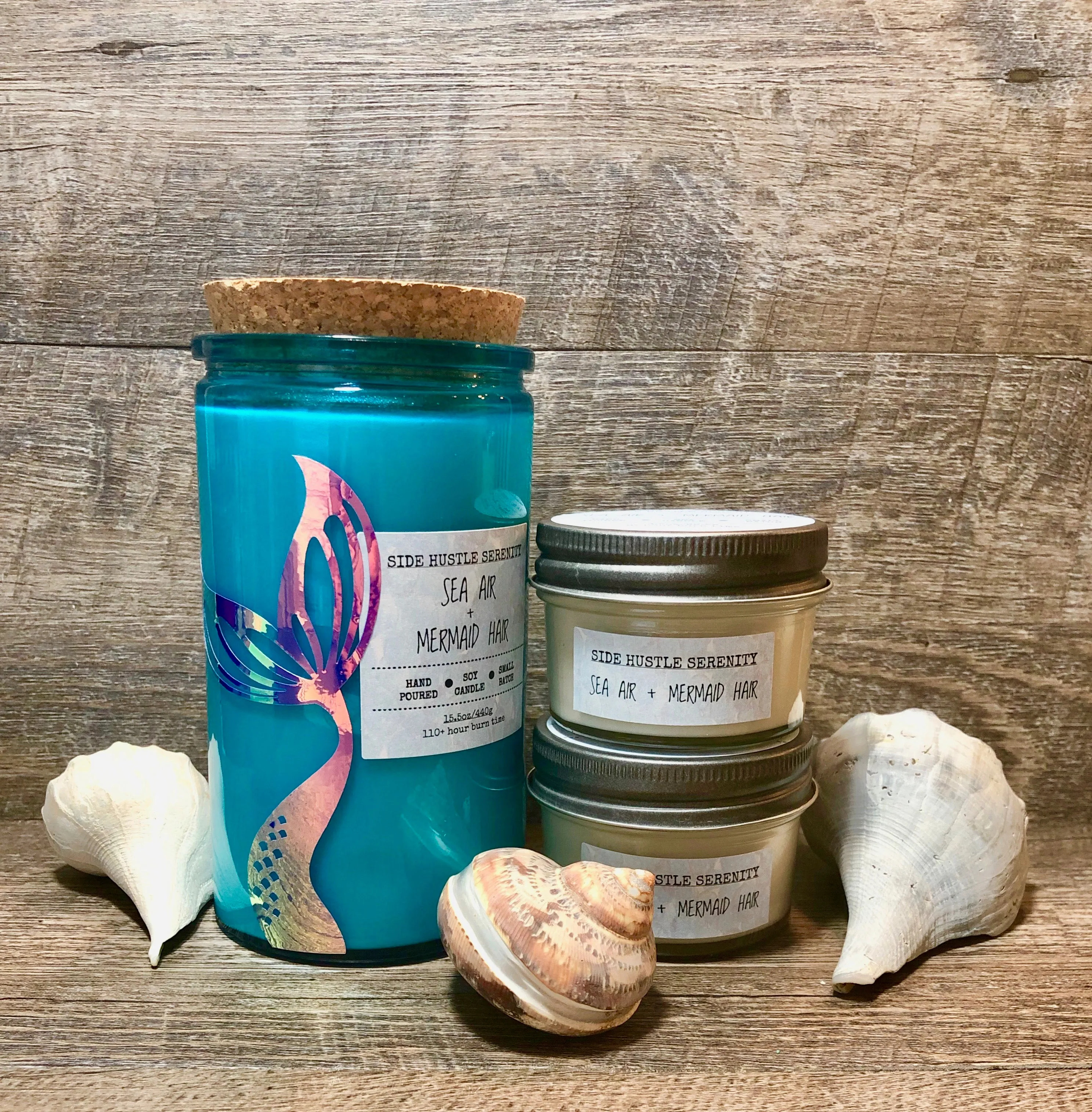 Sea Air   Mermaid Hair Scented Soy Candle | 3.5oz