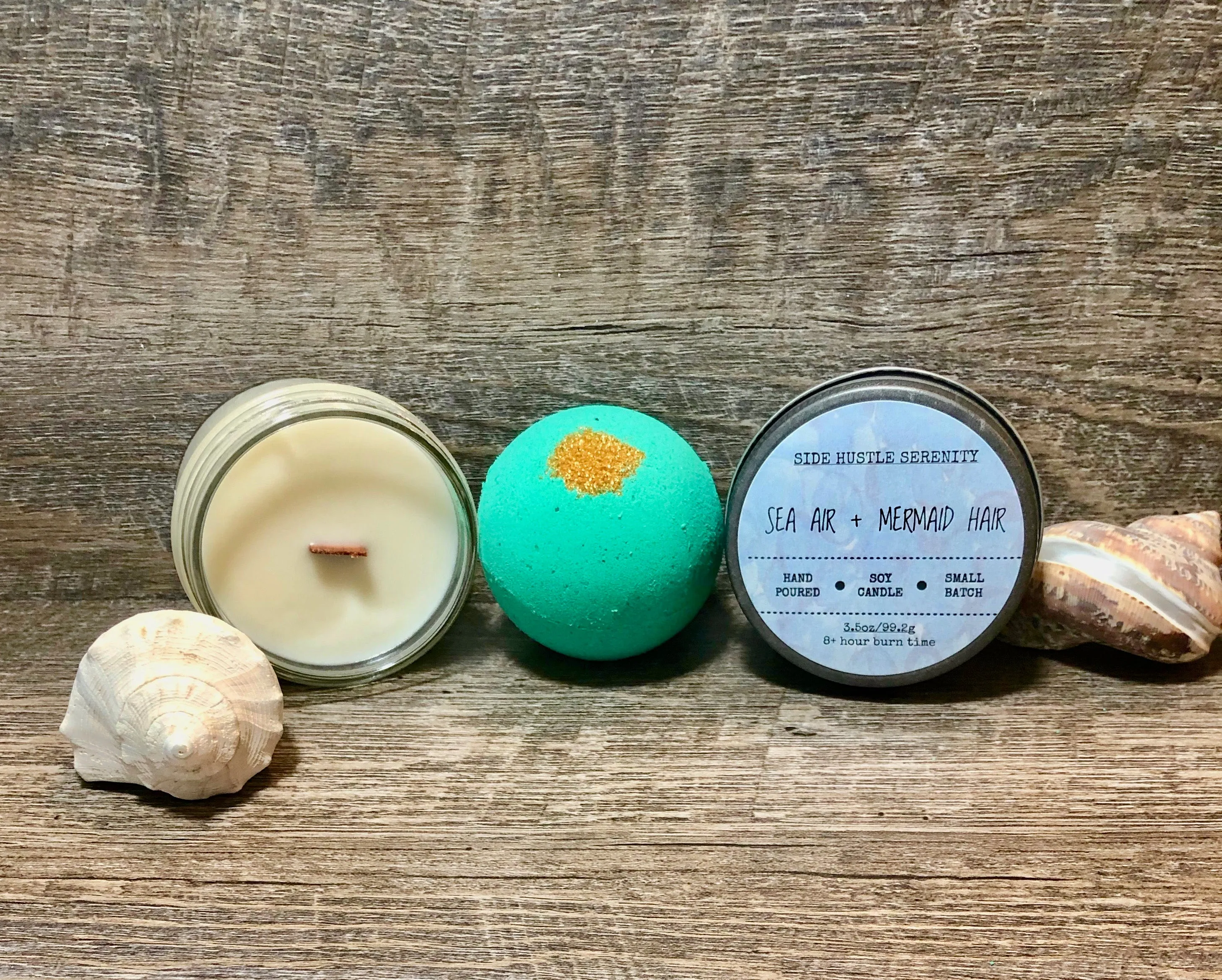 Sea Air   Mermaid Hair Scented Soy Candle | 3.5oz
