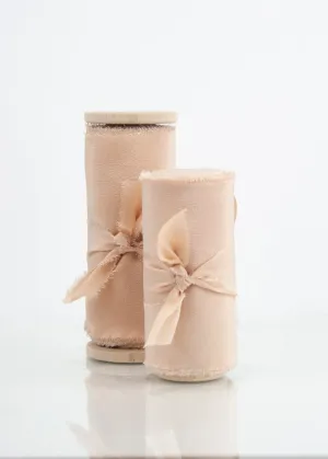 Shell Silk Ribbon in Crepe de Chine - Sale