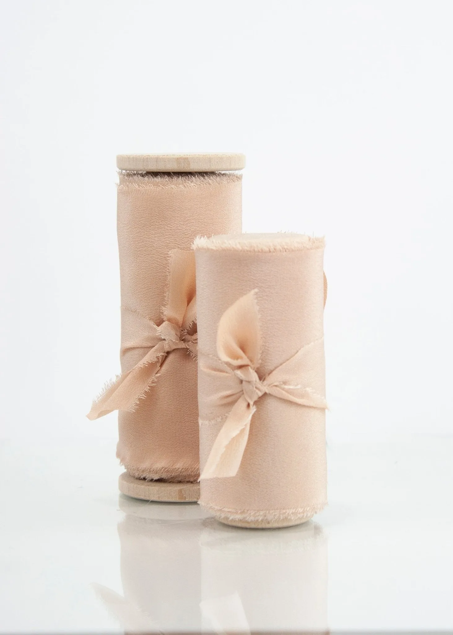 Shell Silk Ribbon in Crepe de Chine - Sale