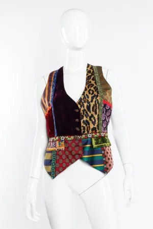 Silk and Wool Patchwork Vest