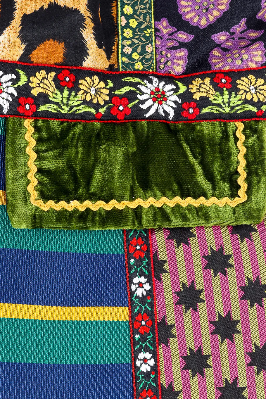 Silk and Wool Patchwork Vest