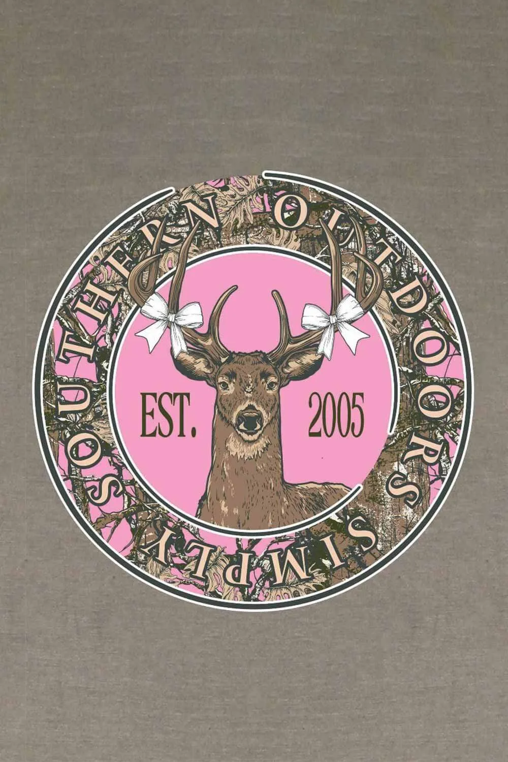 Simply Southern Youth Deer Bow T-Shirt for Women in Brown | YTH-SS-DEER-DESERTHTHR