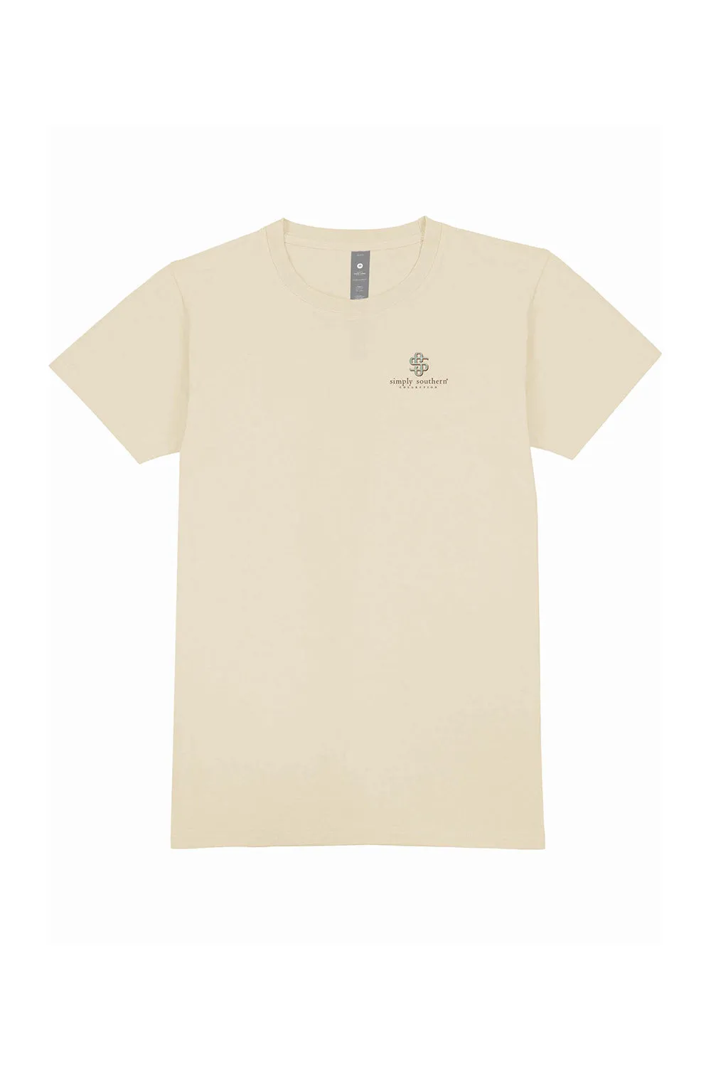 Simply Southern Youth Good Energy T-Shirt for Girls in Off White | YTH-SS-GOOD-WISP
