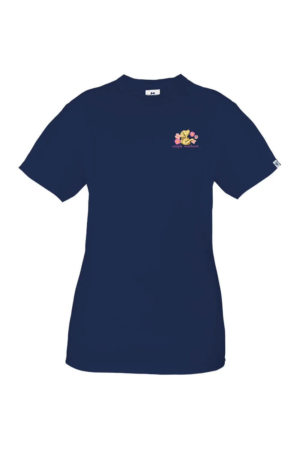 Simply Southern Youth Loves Her Dog T-Shirt for Girls in Navy | YTH-SS-LOVEDOG-NAVY