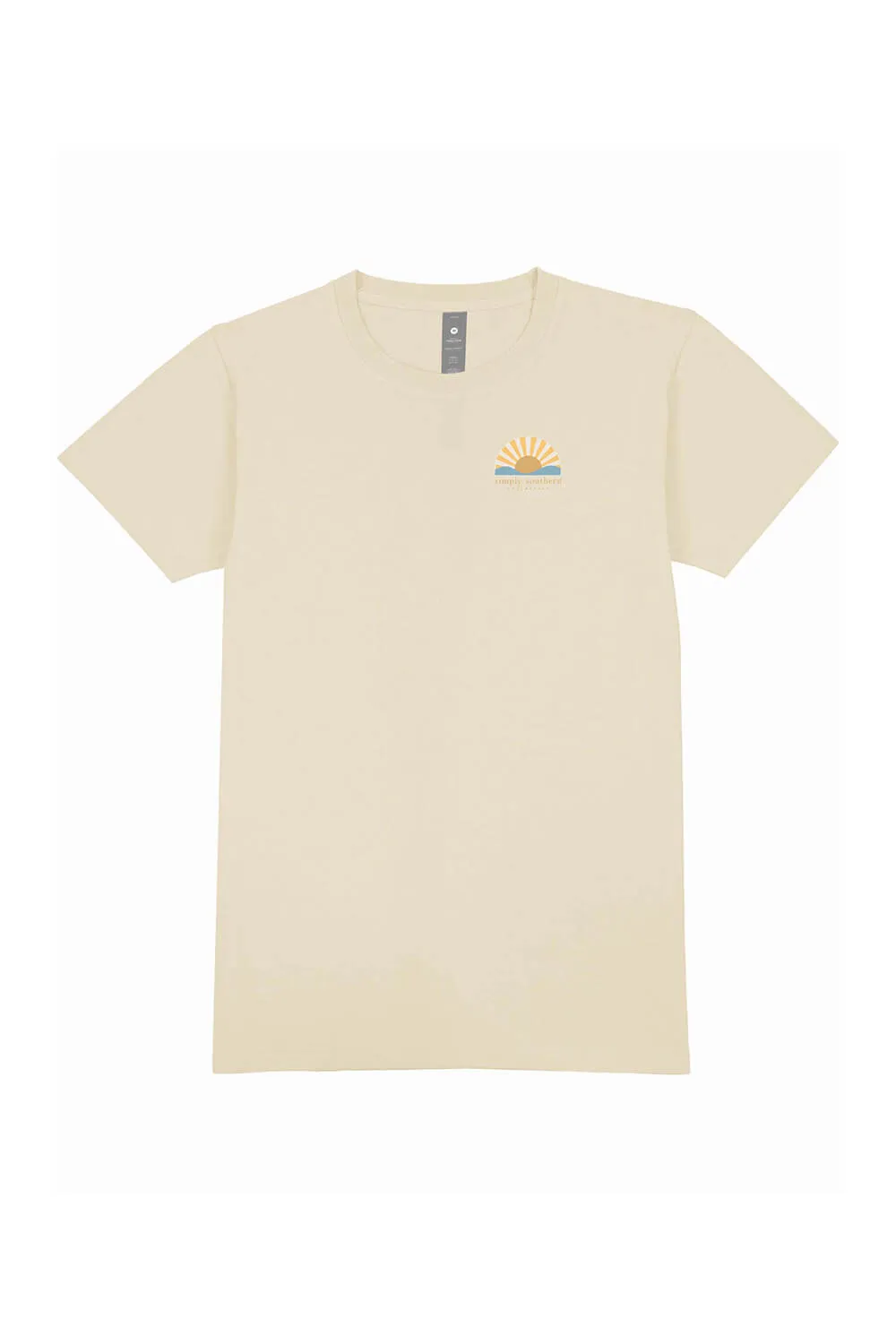 Simply Southern Youth New Patch Sunrise T-Shirt for Girls in Wisp | YTH-SS-NEW-WISP
