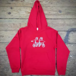 Sloths on Tandem Kids Pullover Hoodie