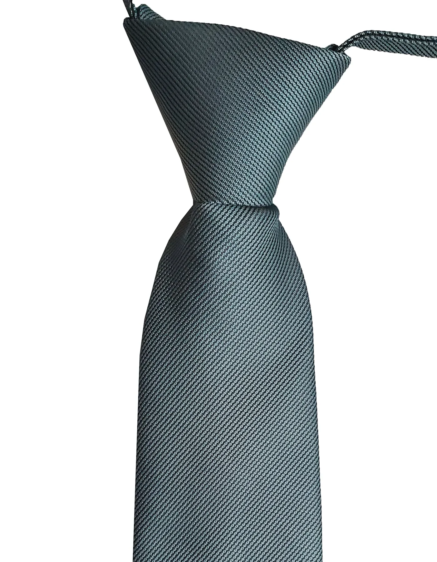 Solid Color Zipper Tie