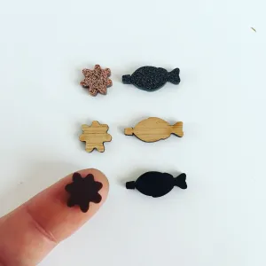 Soy Sauce Combo - Mini Cabochons - 10 Pairs