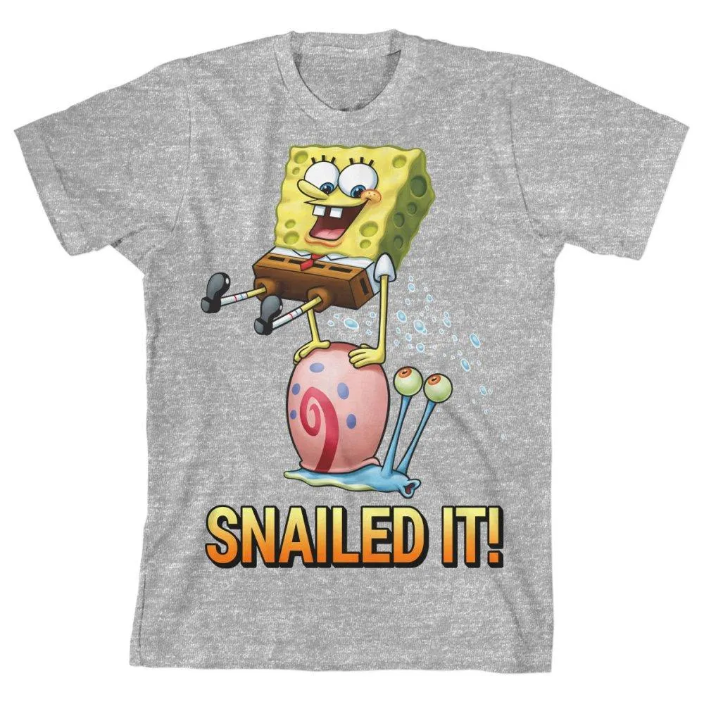 Spongebob Snailed It Youth Shirt