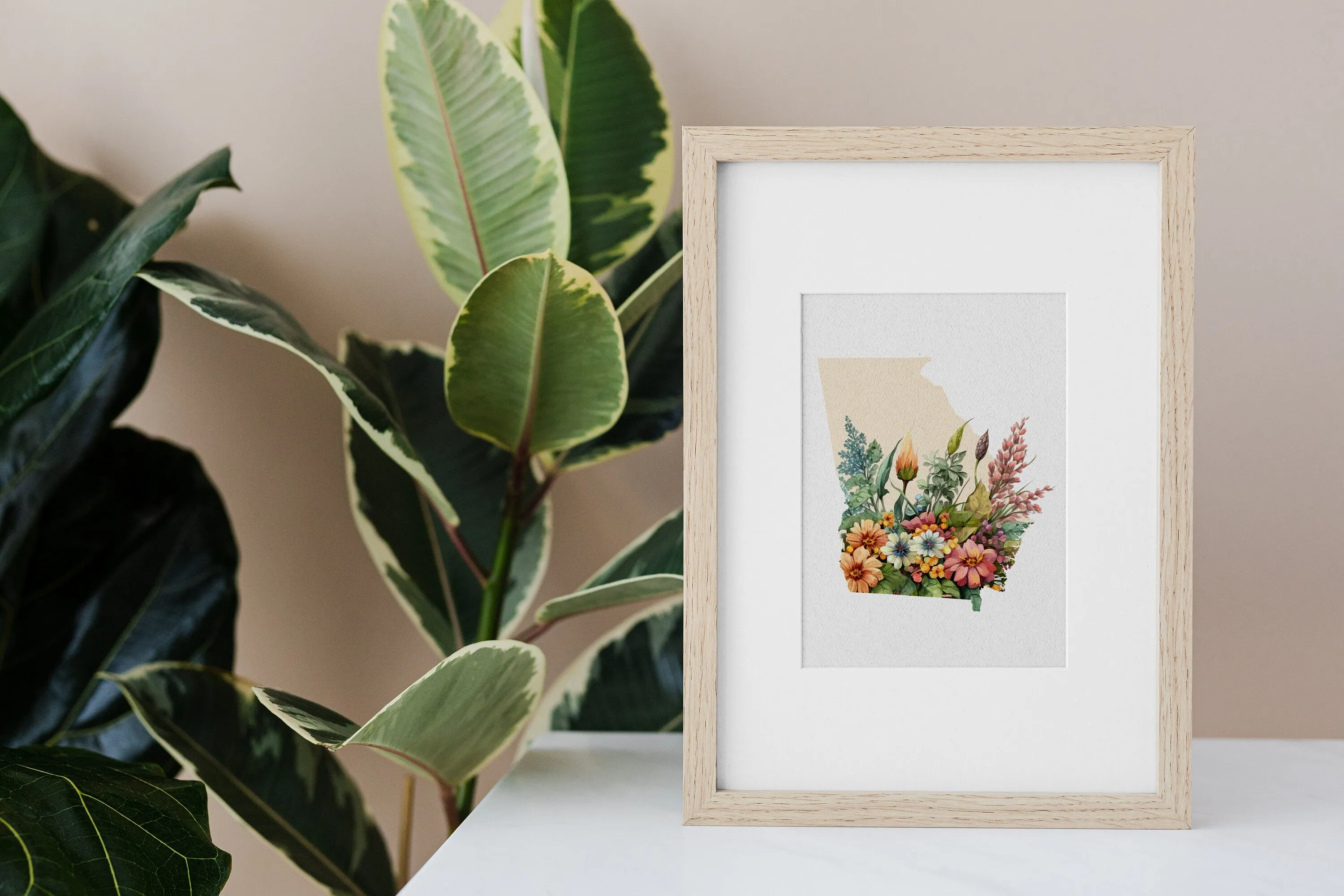 Spring Blossom Art Print | Georgia Wildflower Fine Art | Multiple Sizes & Frames Available | Spring Decor for Home