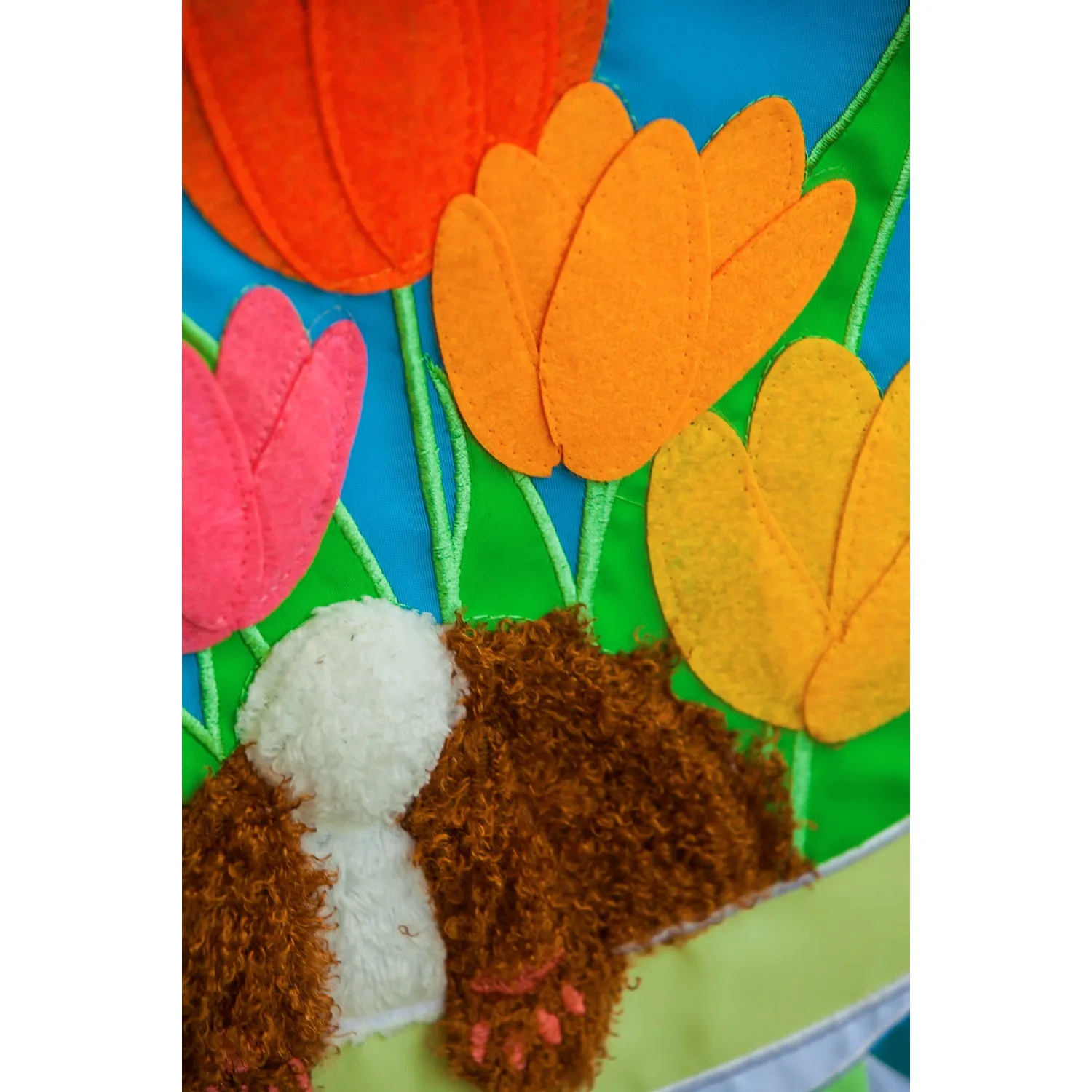 Spring Tulips Garden Applique Flag,168727bl