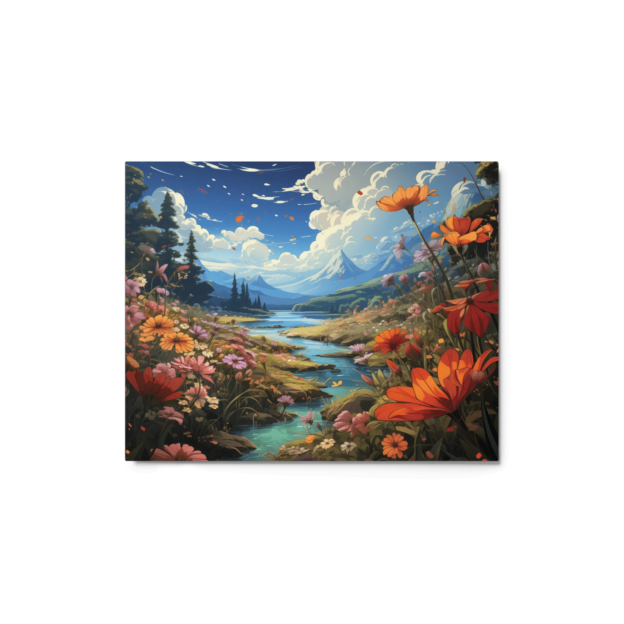 Spring's Amber Embrace Metal Prints