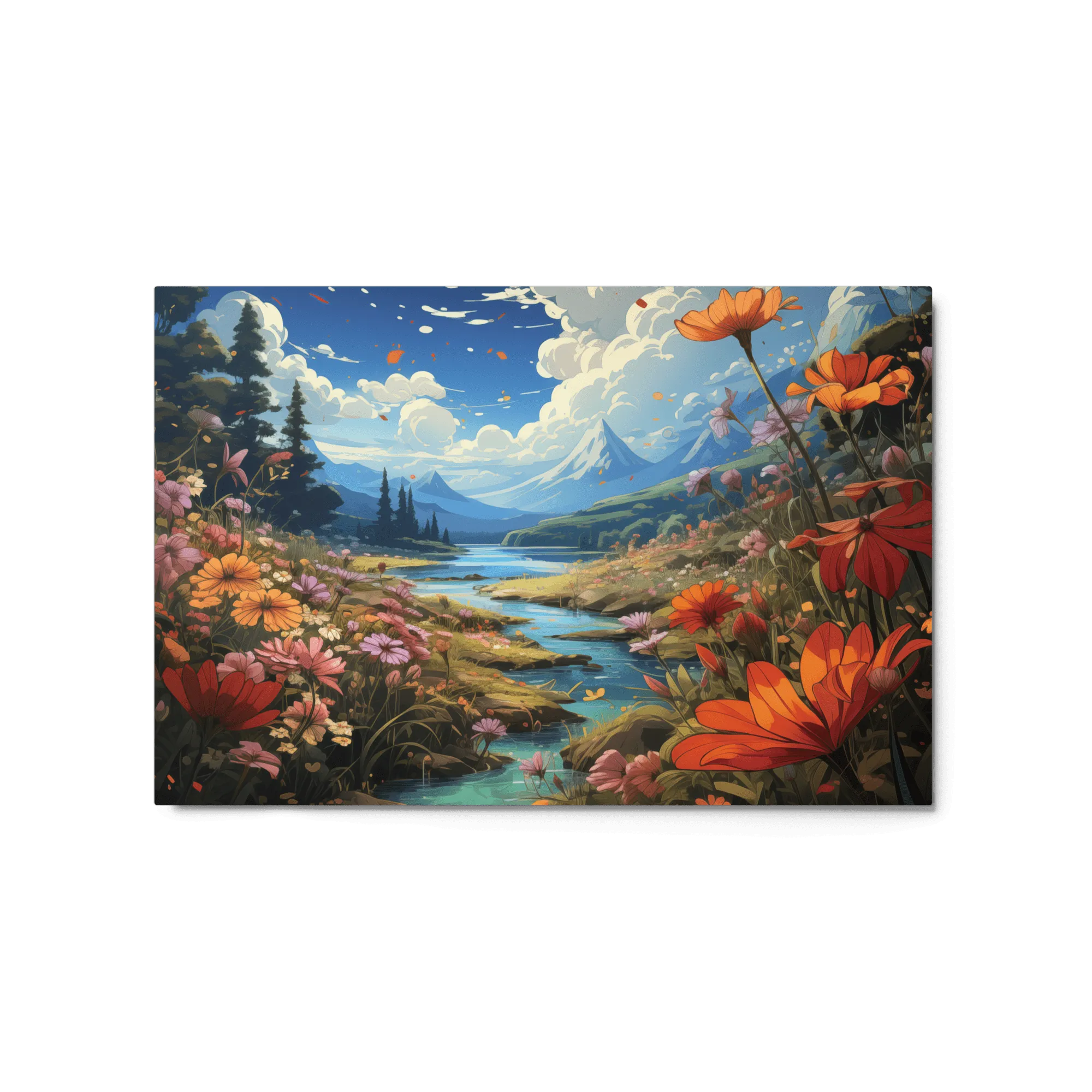 Spring's Amber Embrace Metal Prints