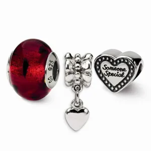 Sterling Silver Reflections Someone Special Boxed Bead Set