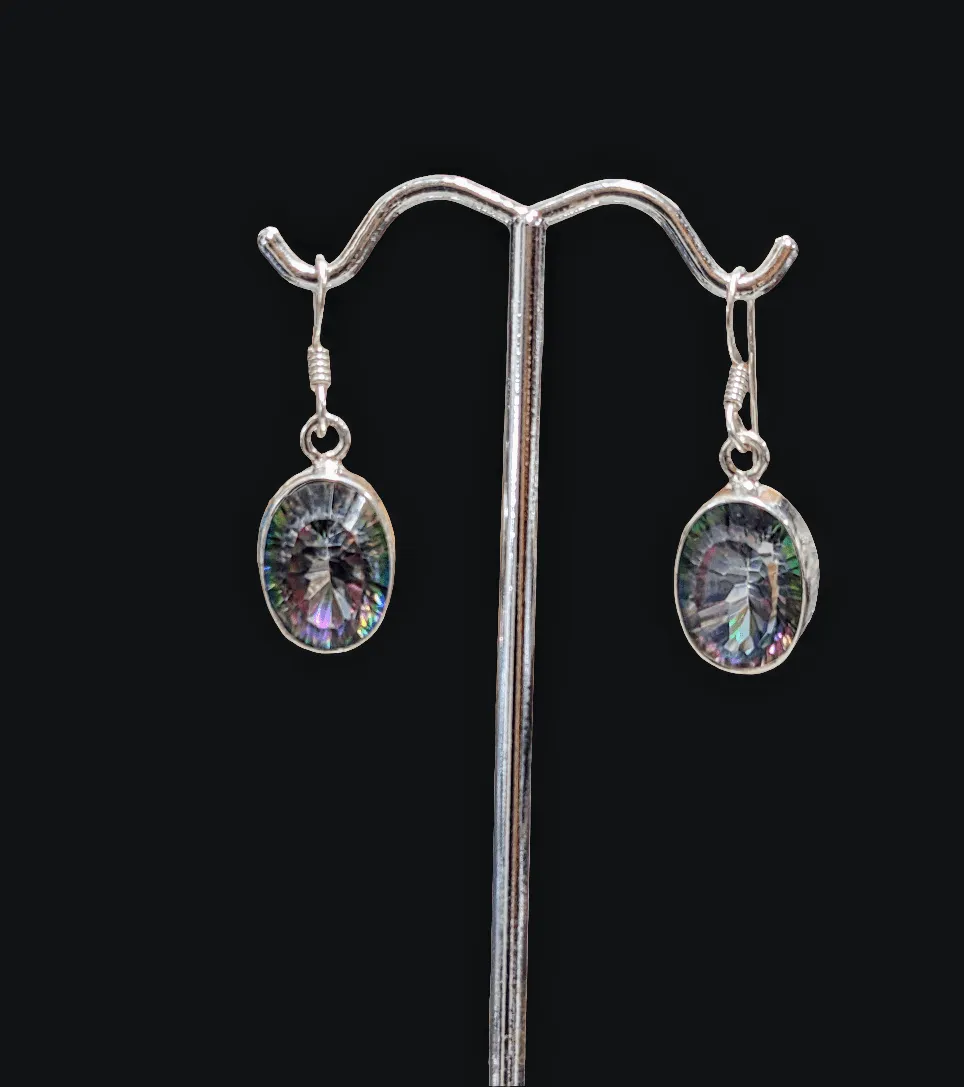 Stunning Rainbow Topaz Earrings