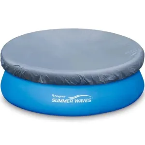 Summer Waves 12ft Ring Pool Cover - Grey