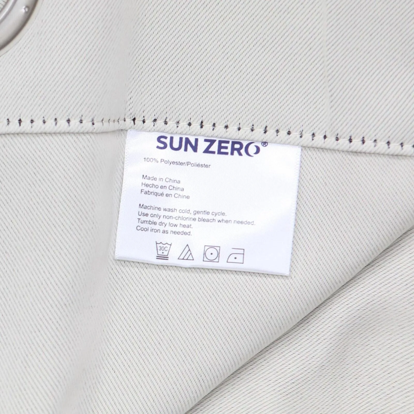 Sun Zero Easton Energy Blackout Grommet Curtain Panel Pearl Gray 40" x 84"