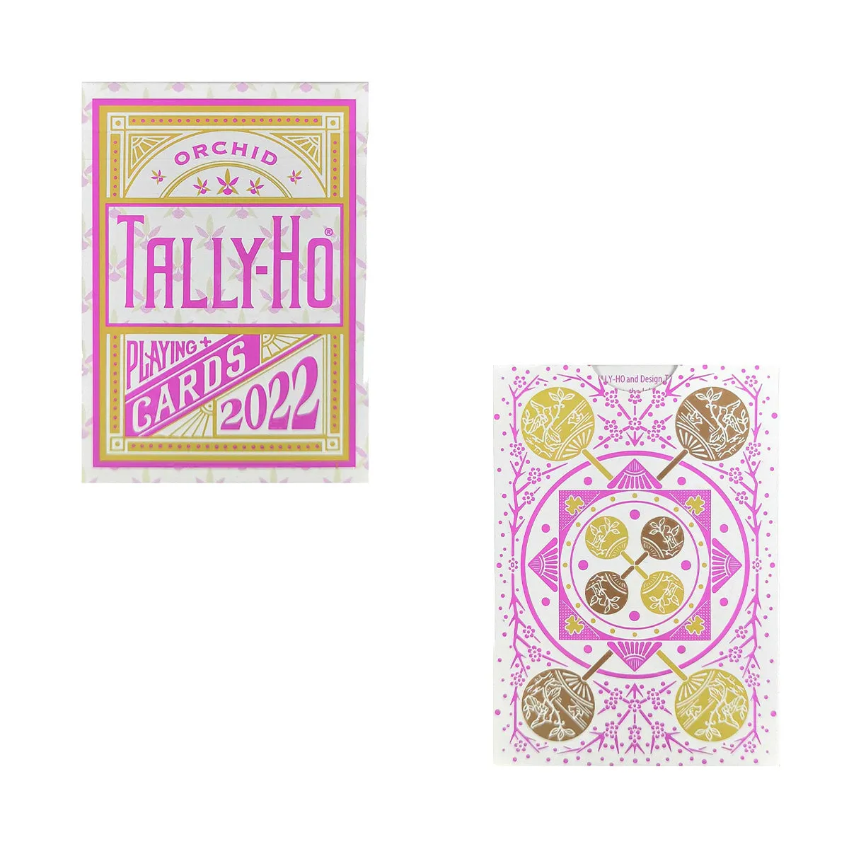 Tally Ho Orchid Playing Cards