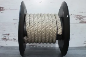 Tan Solid Braided Multifilament Polypropylene Rope