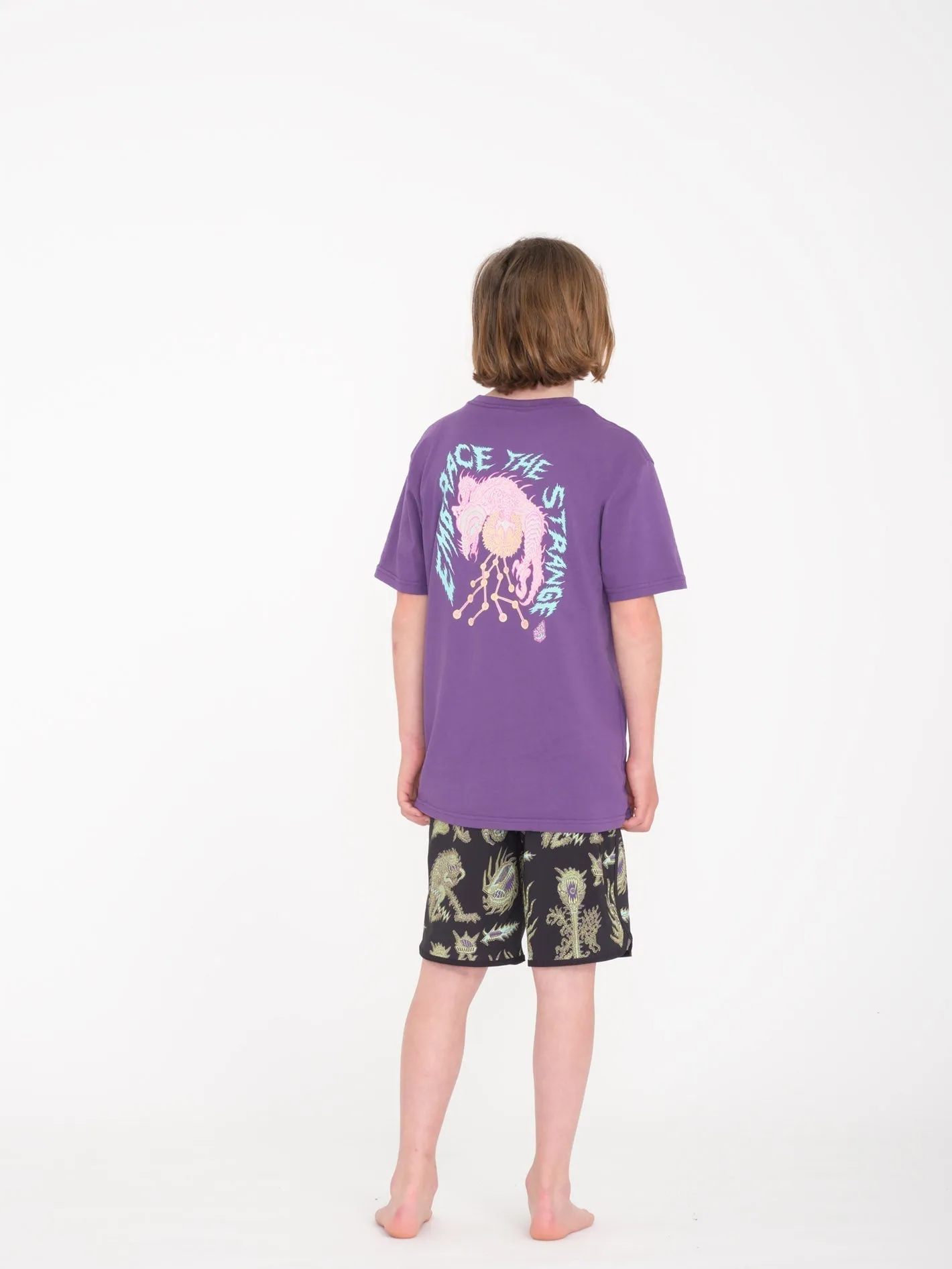 Tetsunori Mod Scallop Boardshort - BLACK - (KIDS)