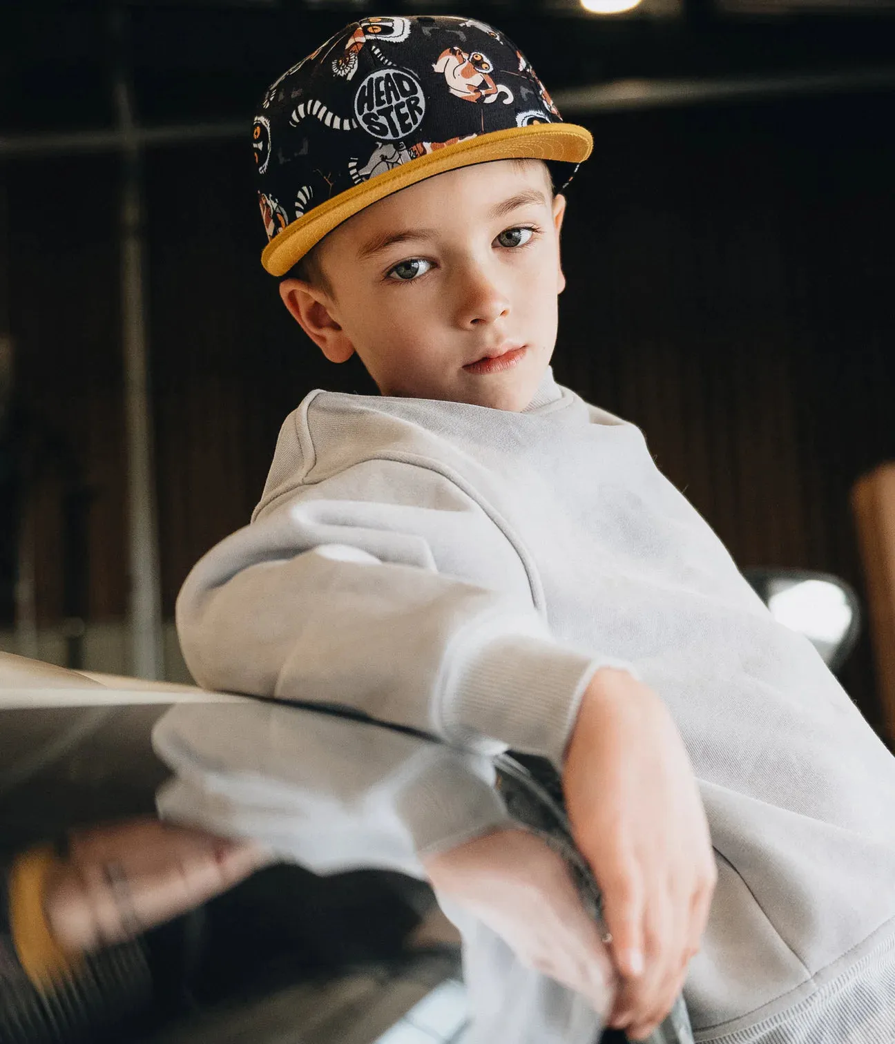 The Crazy Lemurs Snapback Hat - Black - KIDS