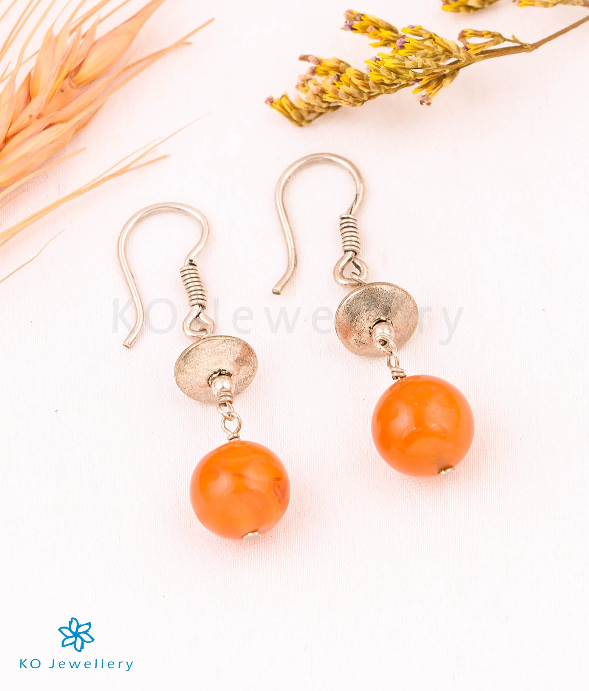 The Onyx Silver Gemstone Earring