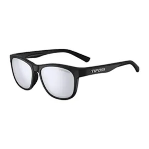 Tifosi Swank Satin Black Sunglasses - Smoke Bright Blue