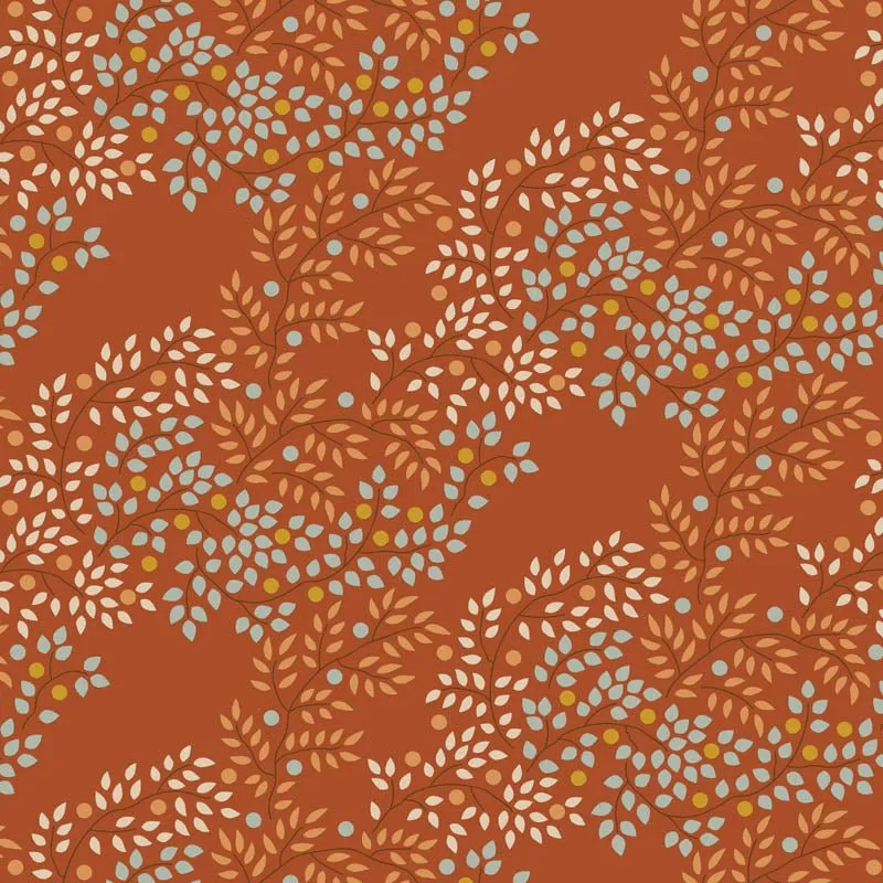 Tilda Creating Memories Fabric | Berrytangle | Copper
