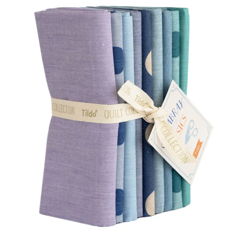 Tilda Creating Memories Fabric | Chambray Fat Quarter Pack | All Four Seasons (4 x 9)