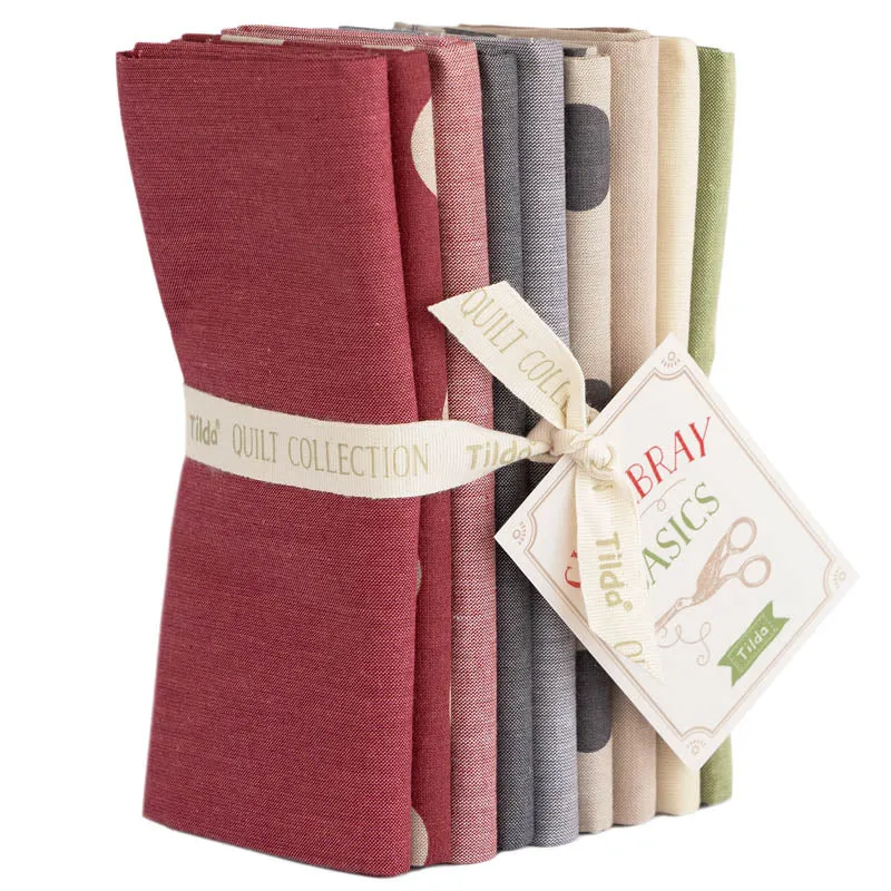 Tilda Creating Memories Fabric | Chambray Fat Quarter Pack | All Four Seasons (4 x 9)