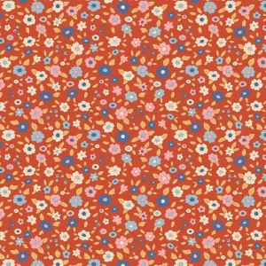 Tilda Creating Memories Fabric | Evie | Rust