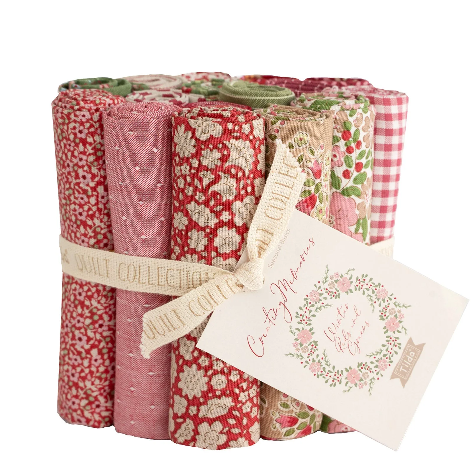 Tilda Creating Memories Fabric | Fat EIGHTHS Pack | All Four Seasons (4 x 16)