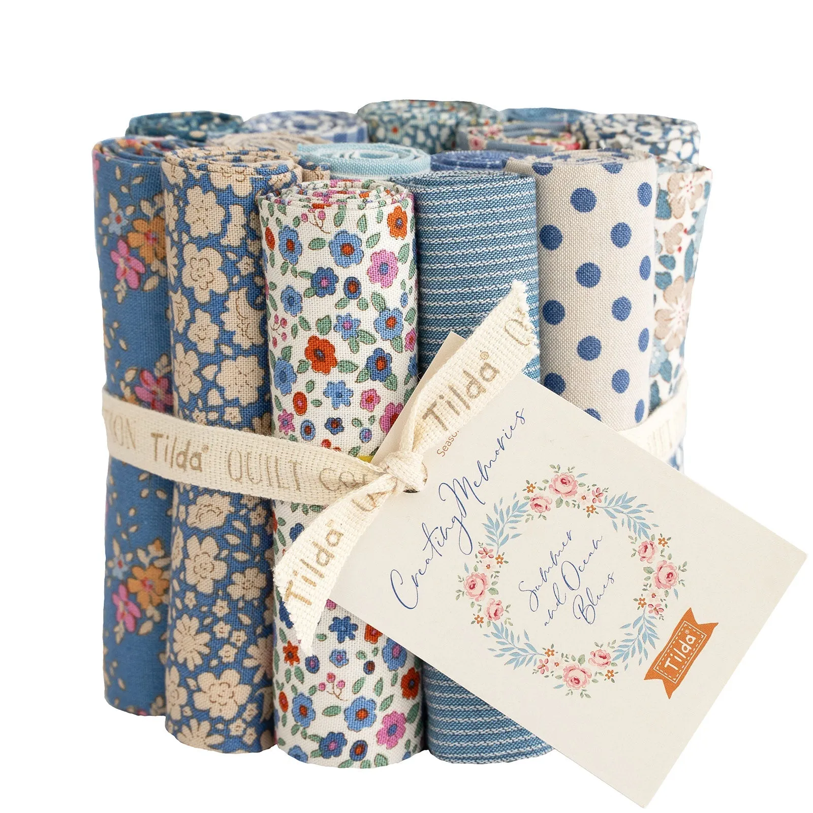 Tilda Creating Memories Fabric | Fat EIGHTHS Pack | All Four Seasons (4 x 16)