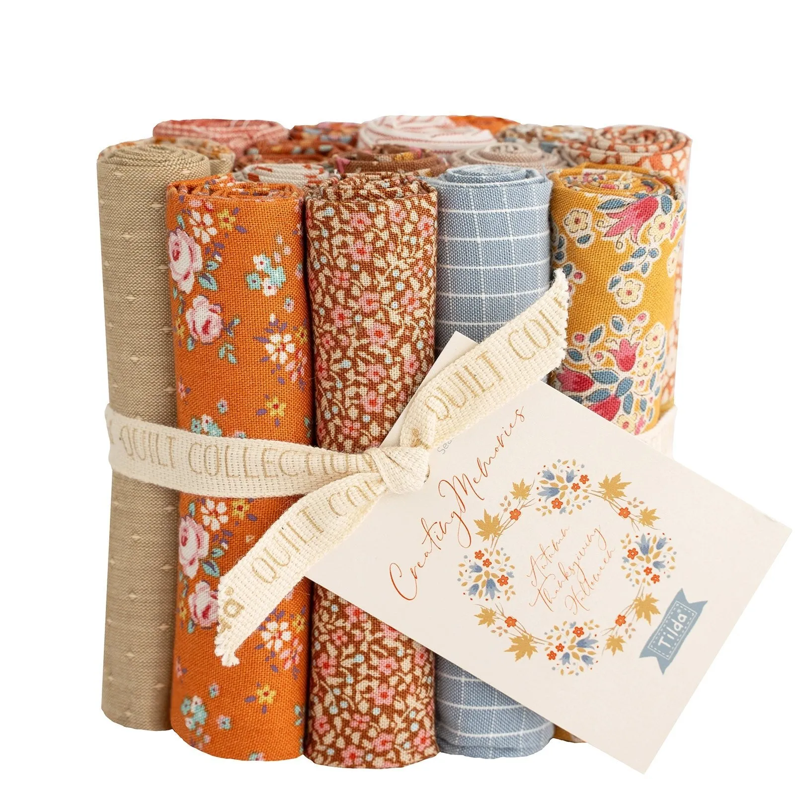 Tilda Creating Memories Fabric | Fat EIGHTHS Pack | All Four Seasons (4 x 16)