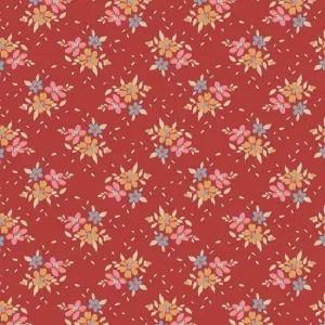 Tilda Creating Memories Fabric | Frida | Red