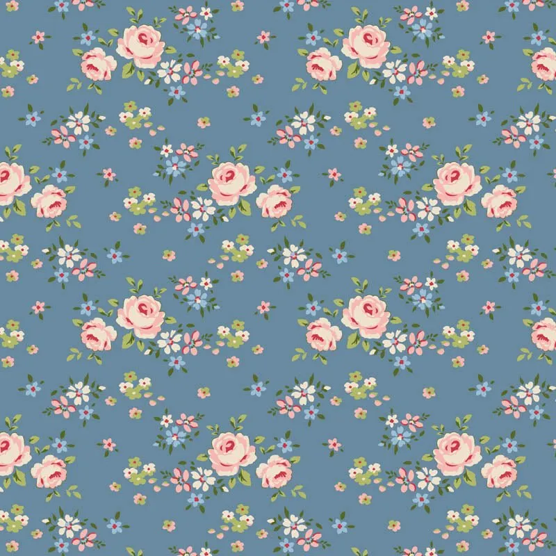 Tilda Creating Memories Fabric | Gracie | Blue