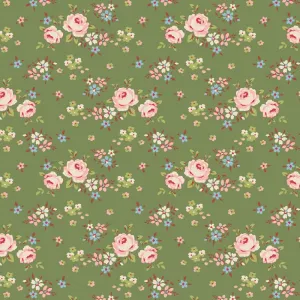 Tilda Creating Memories Fabric | Gracie | Green
