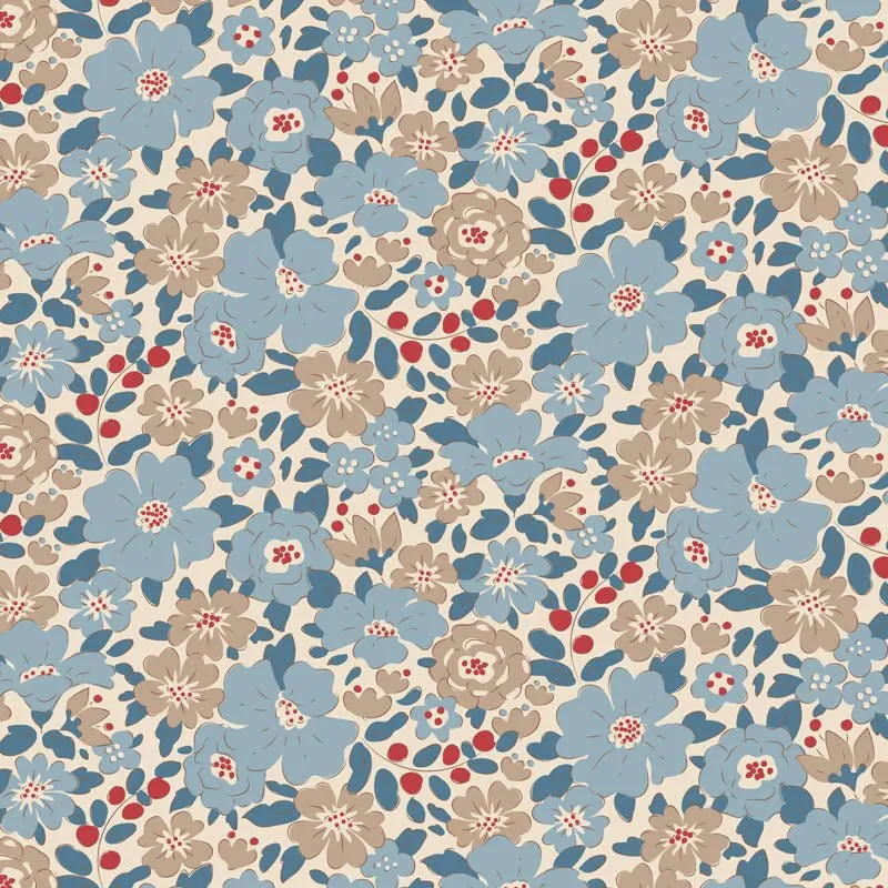 Tilda Creating Memories Fabric | Harper | Blue