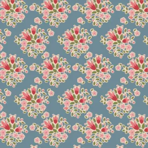 Tilda Creating Memories Fabric | Lulu | Blue