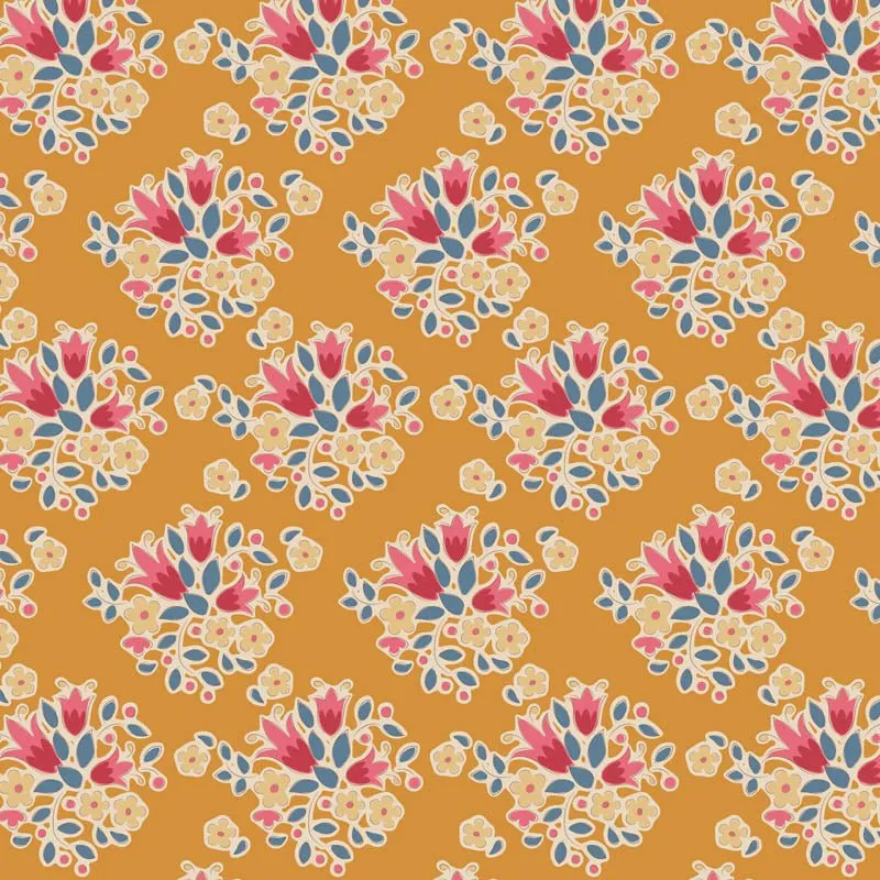 Tilda Creating Memories Fabric | Lulu | Saffron