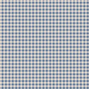 Tilda Creating Memories Fabric | Woven Gingham | Blue
