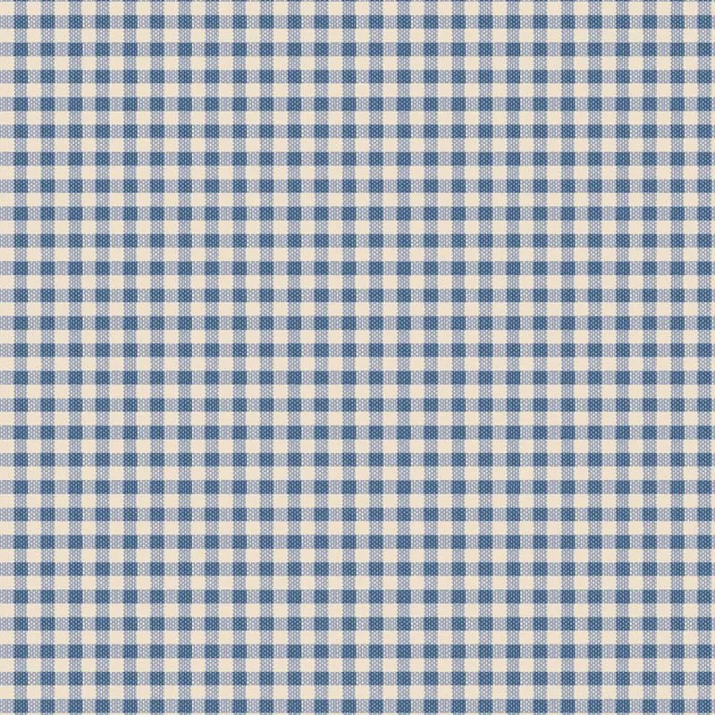 Tilda Creating Memories Fabric | Woven Gingham | Blue