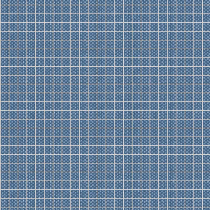 Tilda Creating Memories Fabric | Woven Plaid | Blue