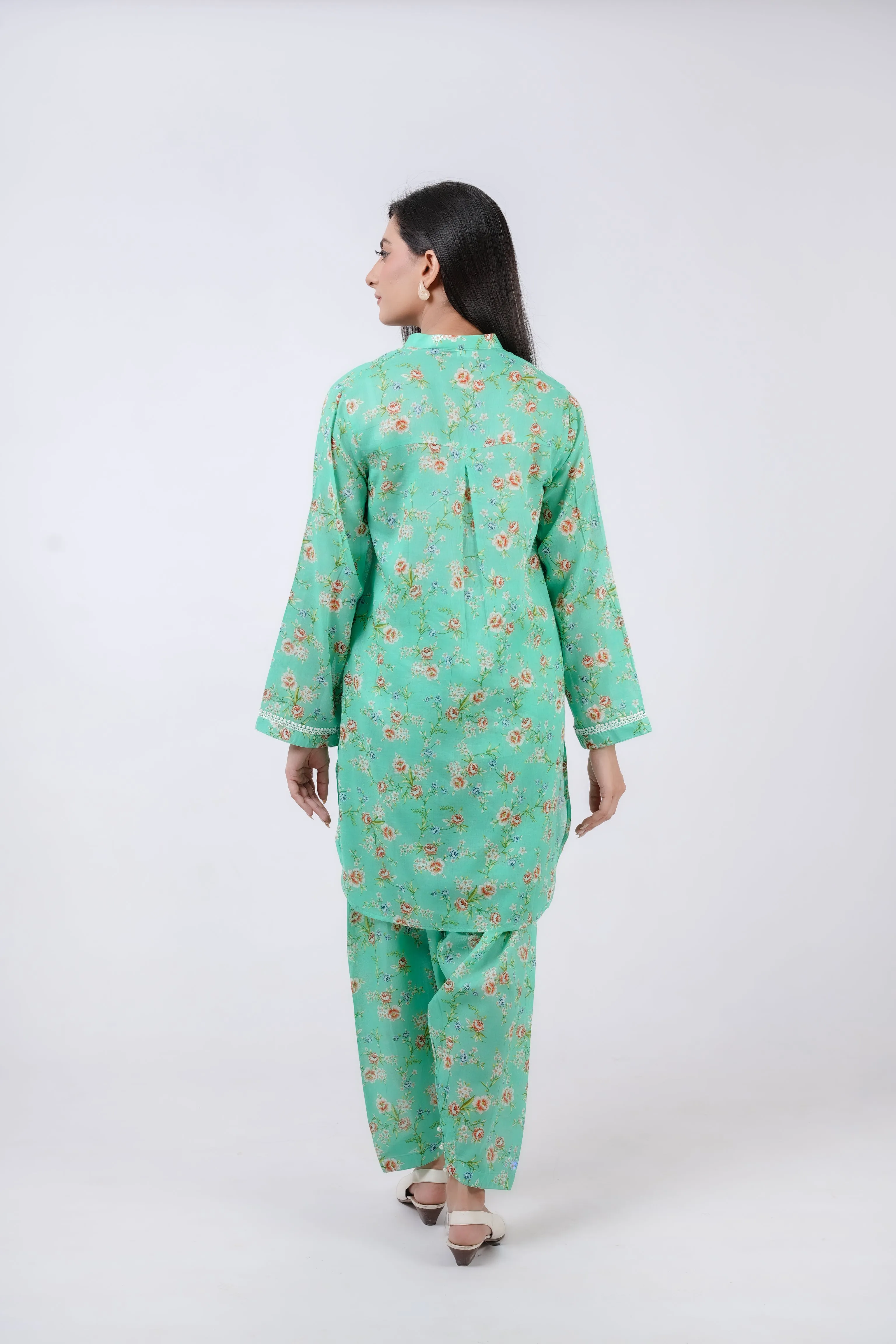 Timeless Green Digital Print Ensemble