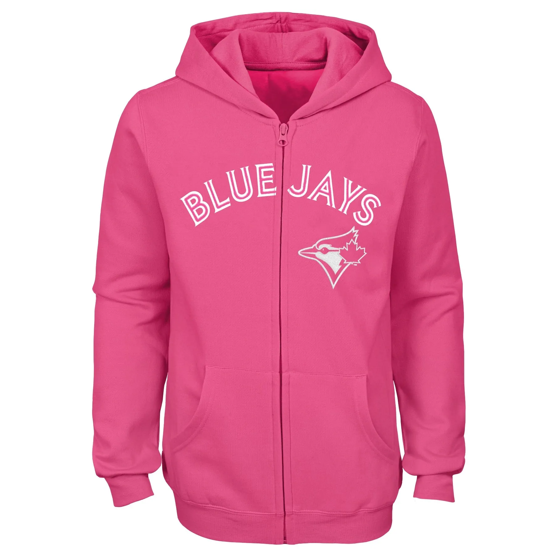 Toronto Blue Jays Full Zip Wordmark Youth Hoodie