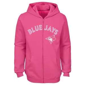 Toronto Blue Jays Full Zip Wordmark Youth Hoodie