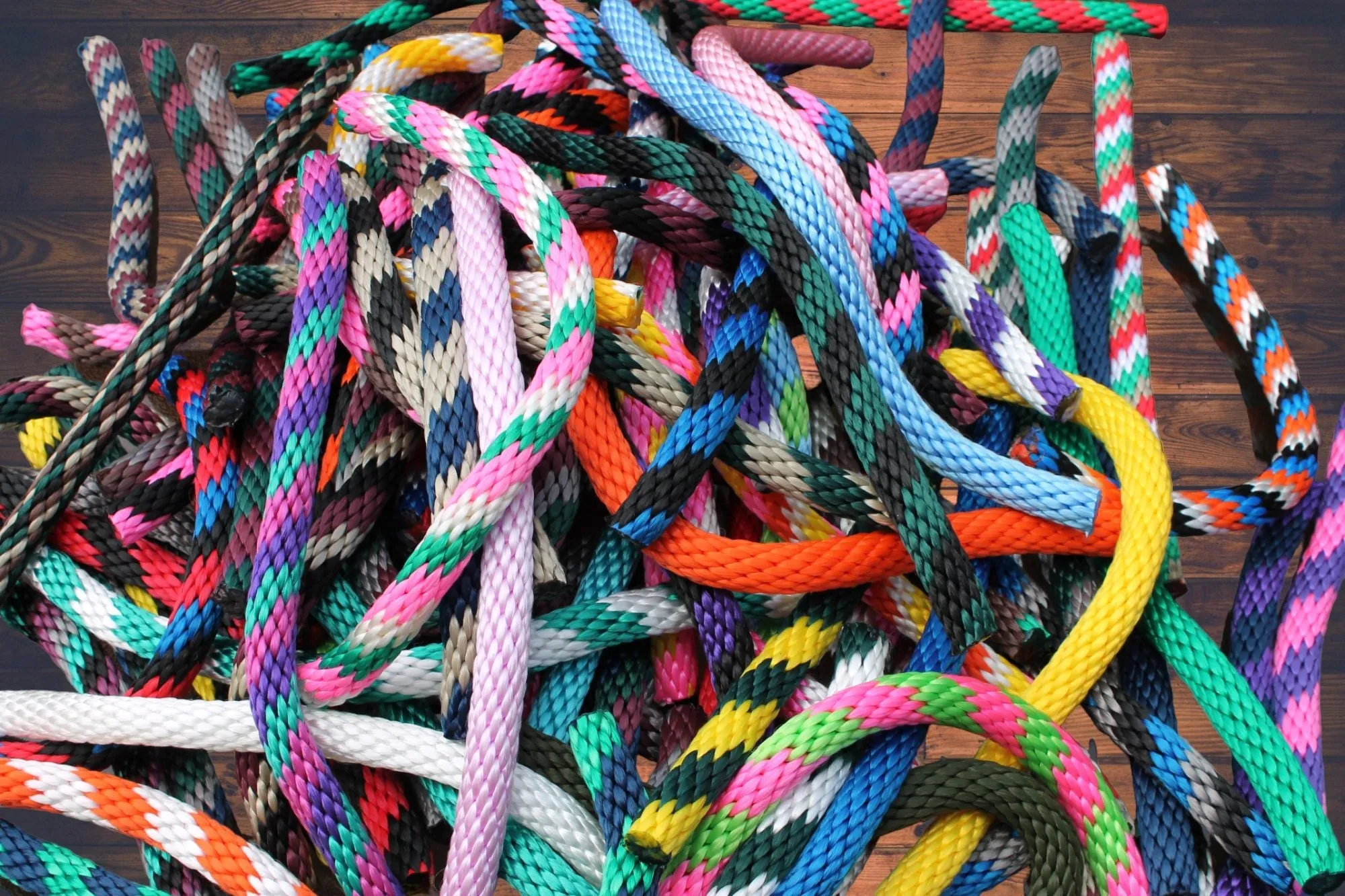 Turquoise Solid Braided Multifilament Polypropylene Rope